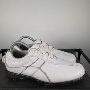 FootJoy 98842 Sport‎ BOA White Leather Softspikes Golf Sneaker Shoes Women's 7M